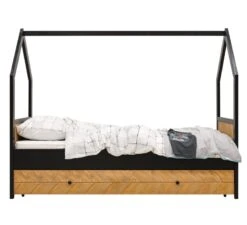 Huisbed Job 90x200 Vintage Honey -Kinderwereld Verkoop bopita huisbed job 90x200 vintage honey 3