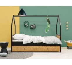 Huisbed Job 90x200 Vintage Honey -Kinderwereld Verkoop bopita huisbed job 90x200 vintage honey 5