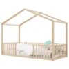 Huisbed Robin 90x200 - Naturel -Kinderwereld Verkoop bopita huisbed robin 90x200 naturel