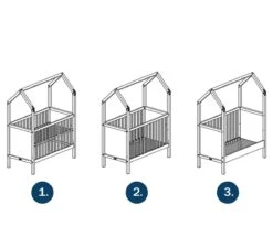 My First House Bedbank 60x120 - Mat Zwart -Kinderwereld Verkoop bopita my first house bedbank 60x120 mat zwart 3