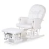 Childhome Gliding Chair Rond Beuk - Wit + Voetenbank -Kinderwereld Verkoop childhome gliding chair rond beuk wit voetenbank