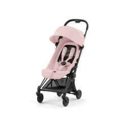 CYBEX Coya Buggy - Matt Black/Peach Pink -Kinderwereld Verkoop cybex coya buggy matt black peach pink 2