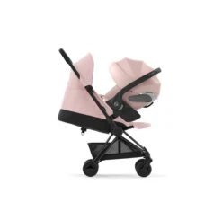 CYBEX Coya Buggy - Matt Black/Peach Pink -Kinderwereld Verkoop cybex coya buggy matt black peach pink 6