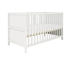Ledikant Luna Effen 70x140 - White -Kinderwereld Verkoop flexa ledikant luna effen 70x140 white 3