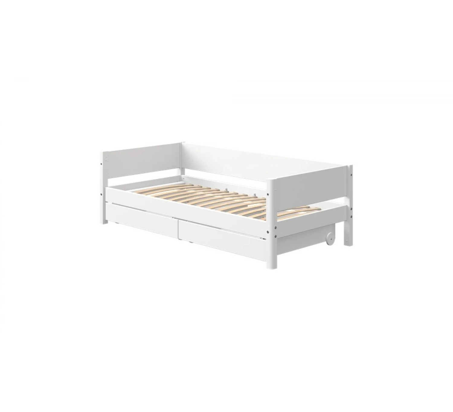 White Bedbank Met Lades 90x190 3 White Bedbank Met Lades 90x190