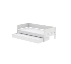 White Daybed Met Logeerbed Wit 190cm