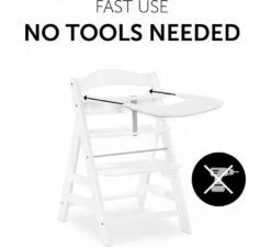 HAUCK Alpha Click Tray - White -Kinderwereld Verkoop hauck alpha click tray white 3