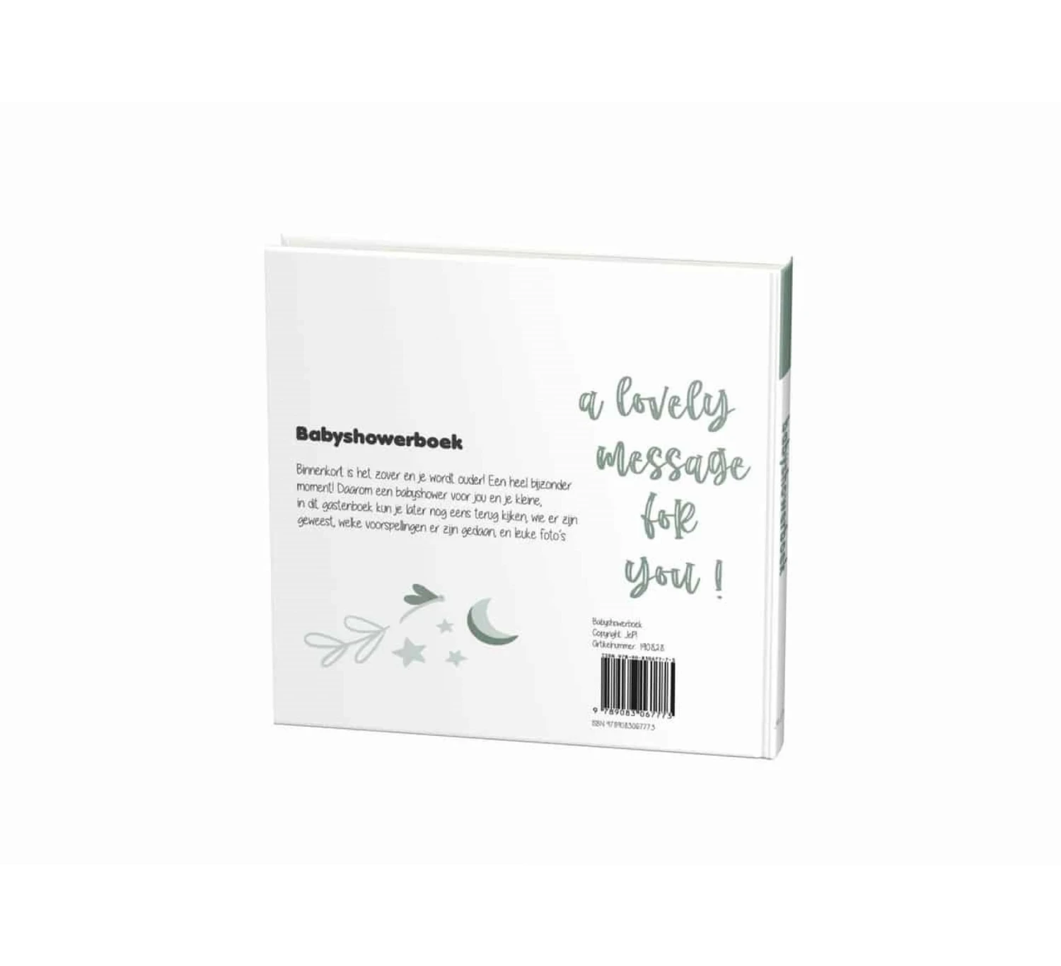 Babyshowerboek - Witgroen 5 Babyshowerboek - Witgroen - Afbeelding 3