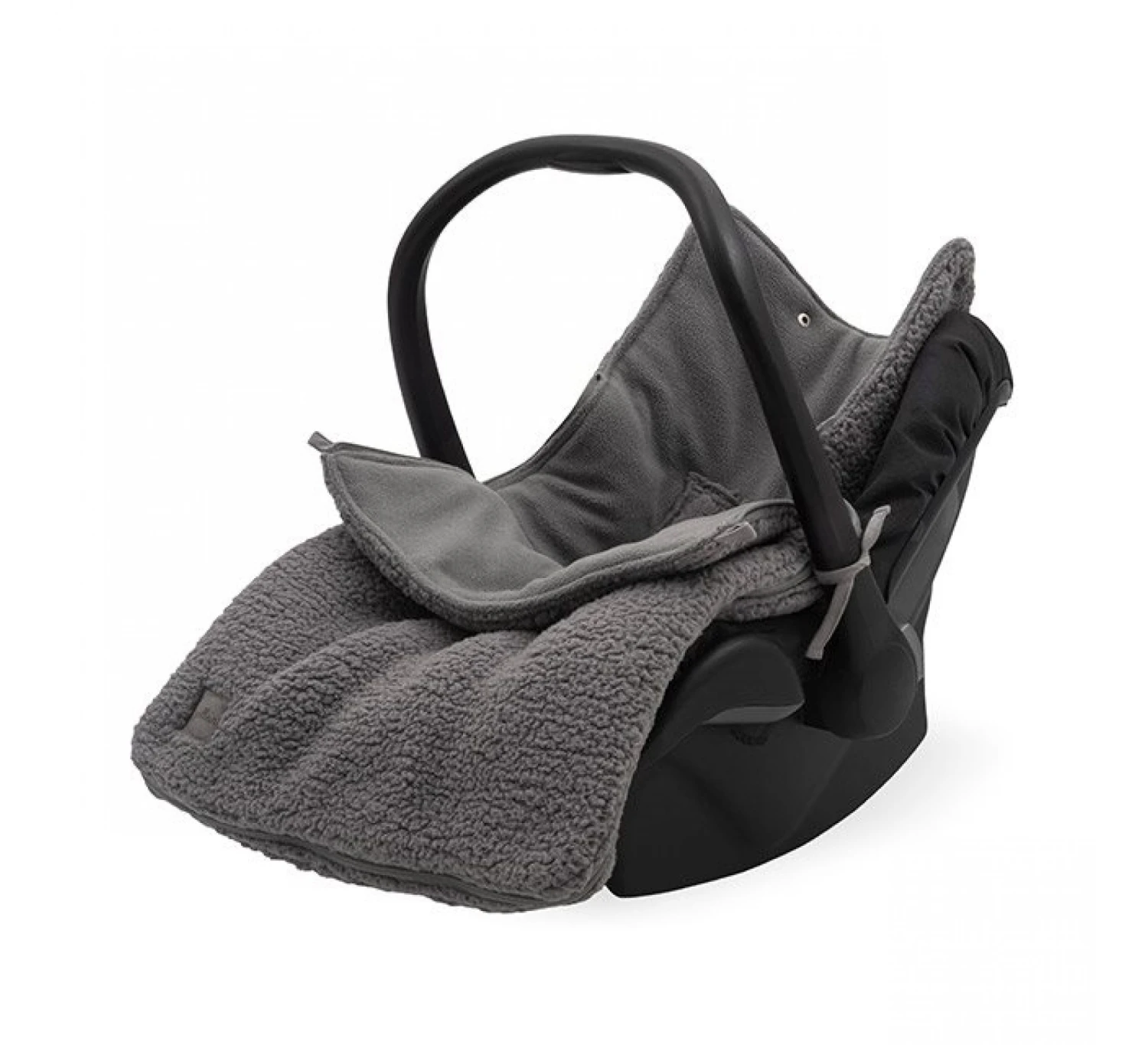 Jollein Voetenzak 3/5 Teddy - Storm Grey 3 Jollein Voetenzak 3/5 Teddy - Storm Grey