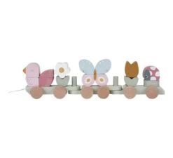 Little Dutch Blokkentrein Flowers & Butterflies -Kinderwereld Verkoop little dutch blokkentrein flowers butterflies 1