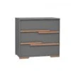 Snap Commode 3-Laden - Dark Grey -Kinderwereld Verkoop pinio snap commode 3 laden dark grey
