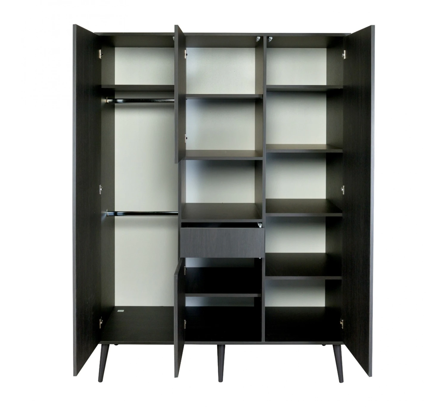 3-deurskast Cocoon XL - Eboni 4 3-deurskast Cocoon XL - Eboni - Afbeelding 2