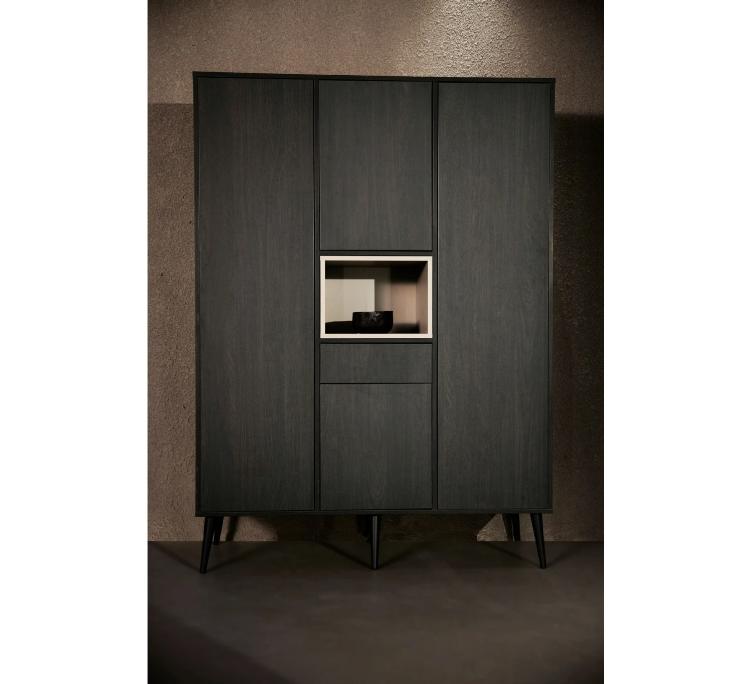 3-deurskast Cocoon XL - Eboni 5 3-deurskast Cocoon XL - Eboni - Afbeelding 3