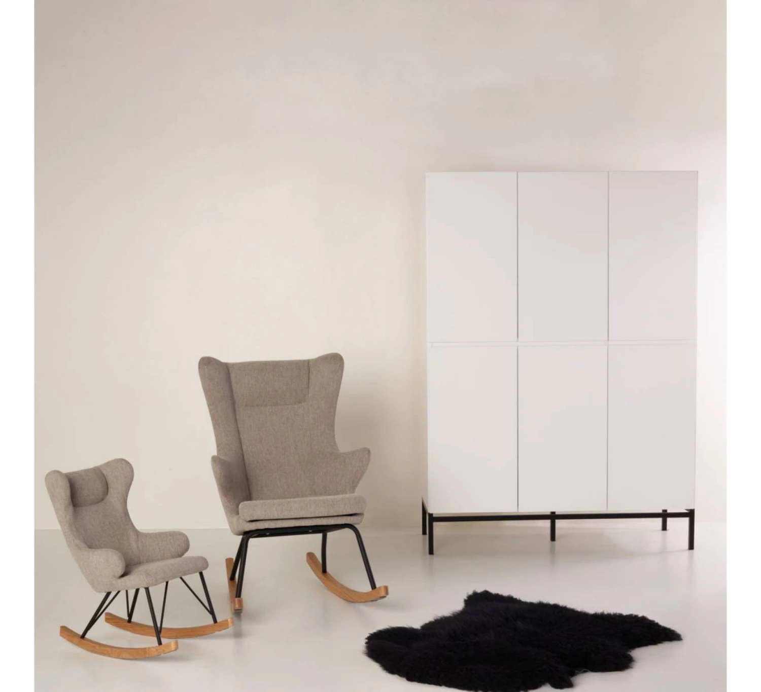 Rocking Kids Chair De Luxe - Sand Grey 6 Rocking Kids Chair De Luxe - Sand Grey - Afbeelding 4