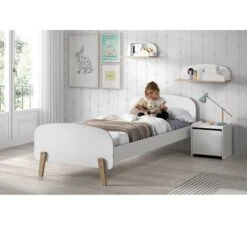 Kiddy Bed 90x200 - Satin White -Kinderwereld Verkoop vipack kiddy bed 90x200 satin white 1
